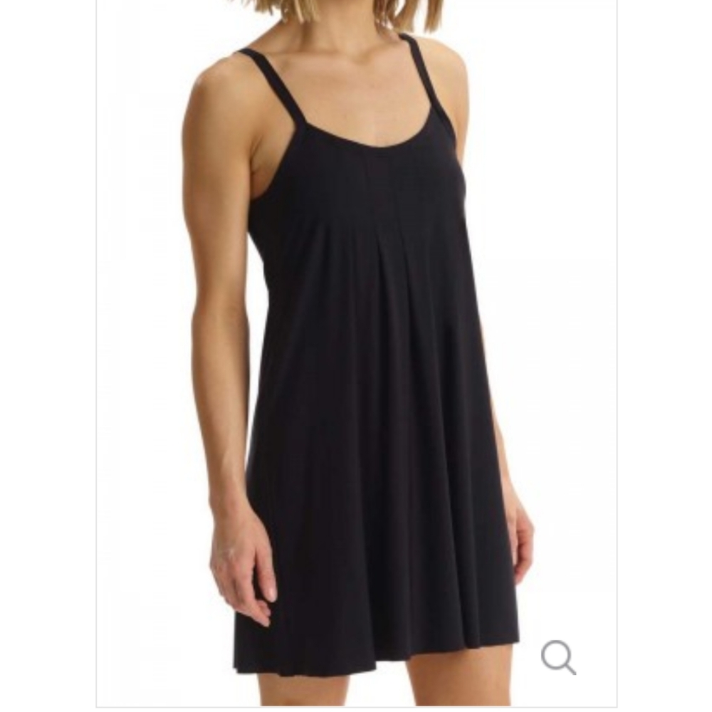 Commando Butter Pintuck Chemise Sz.Med Black NWT